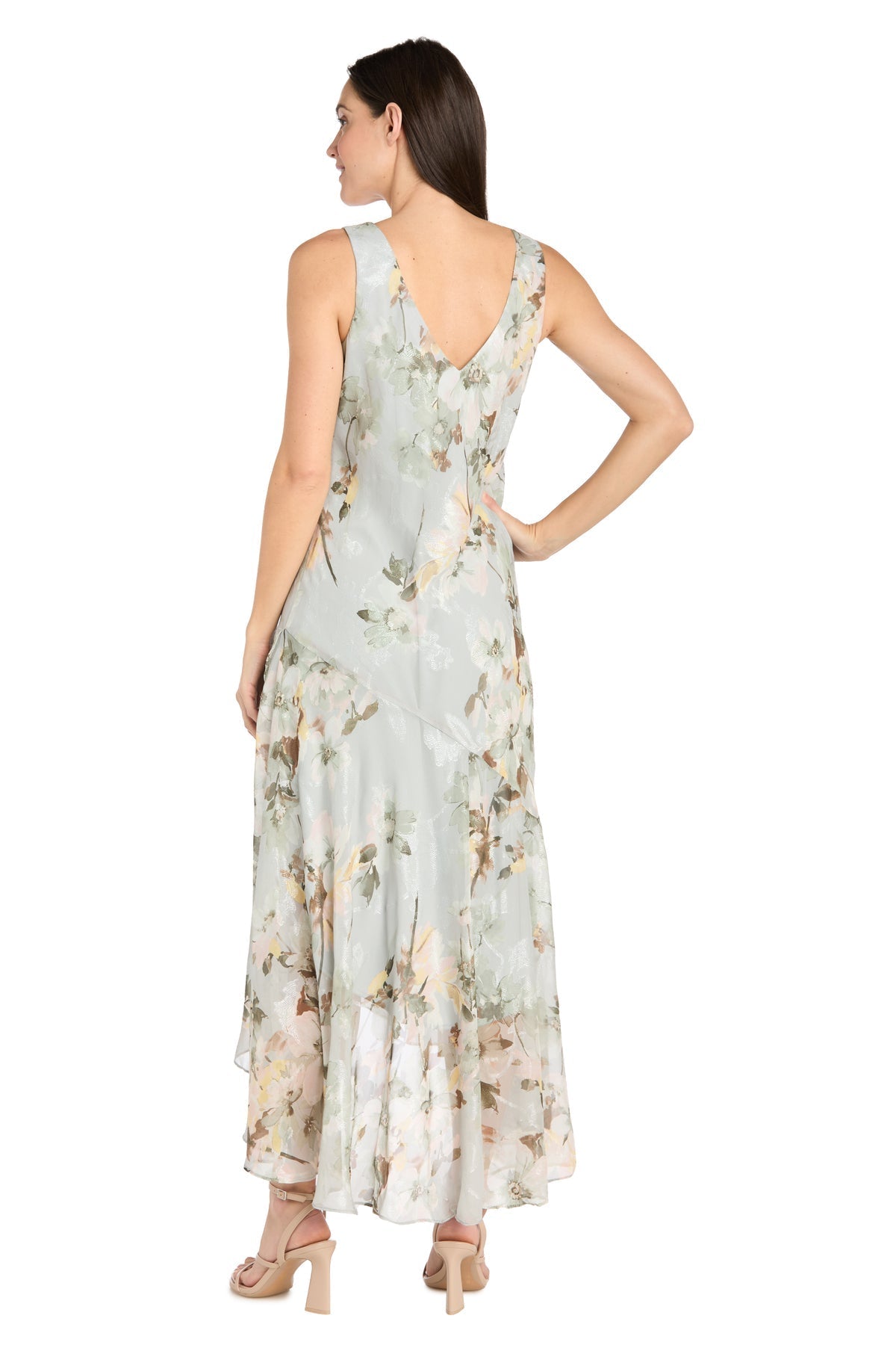 Mother of the Bride Dresses High Low Mother of the Bride Printed Jacket Dress Celadon