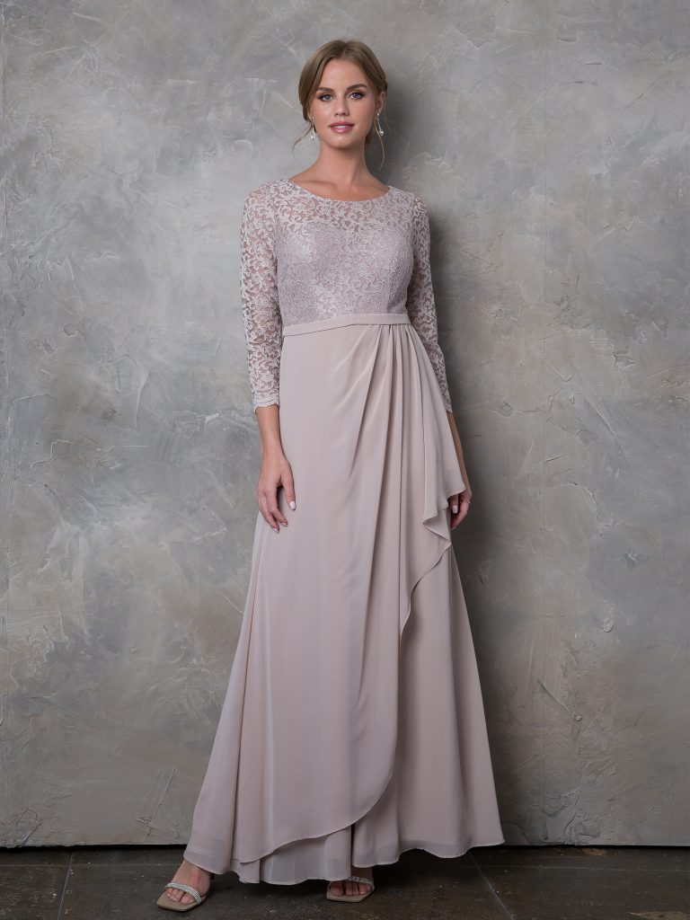 Mother of the Bride Dresses Long Mother of the Bride Lace Formal Dress Cocoa