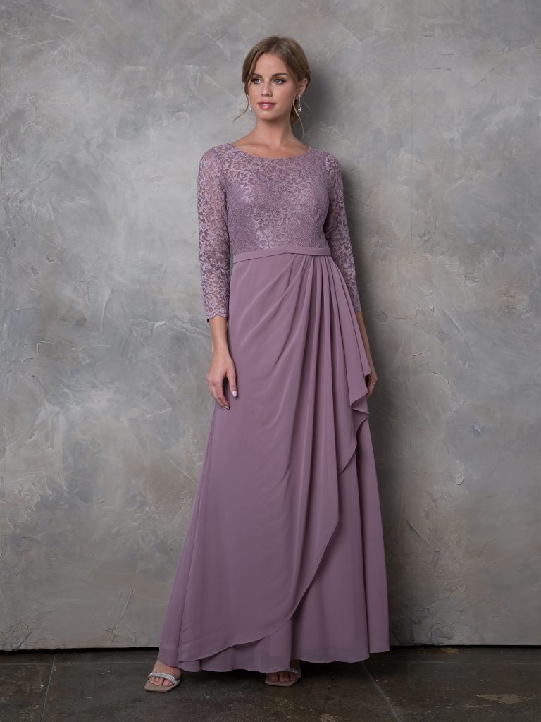 Mother of the Bride Dresses Long Mother of the Bride Lace Formal Dress Mauve