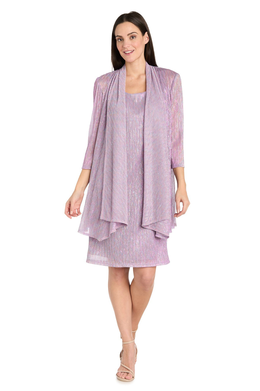 Mother of the Bride Dresses Short Mother of the Bride Metallic Jacket Dress Magnolia