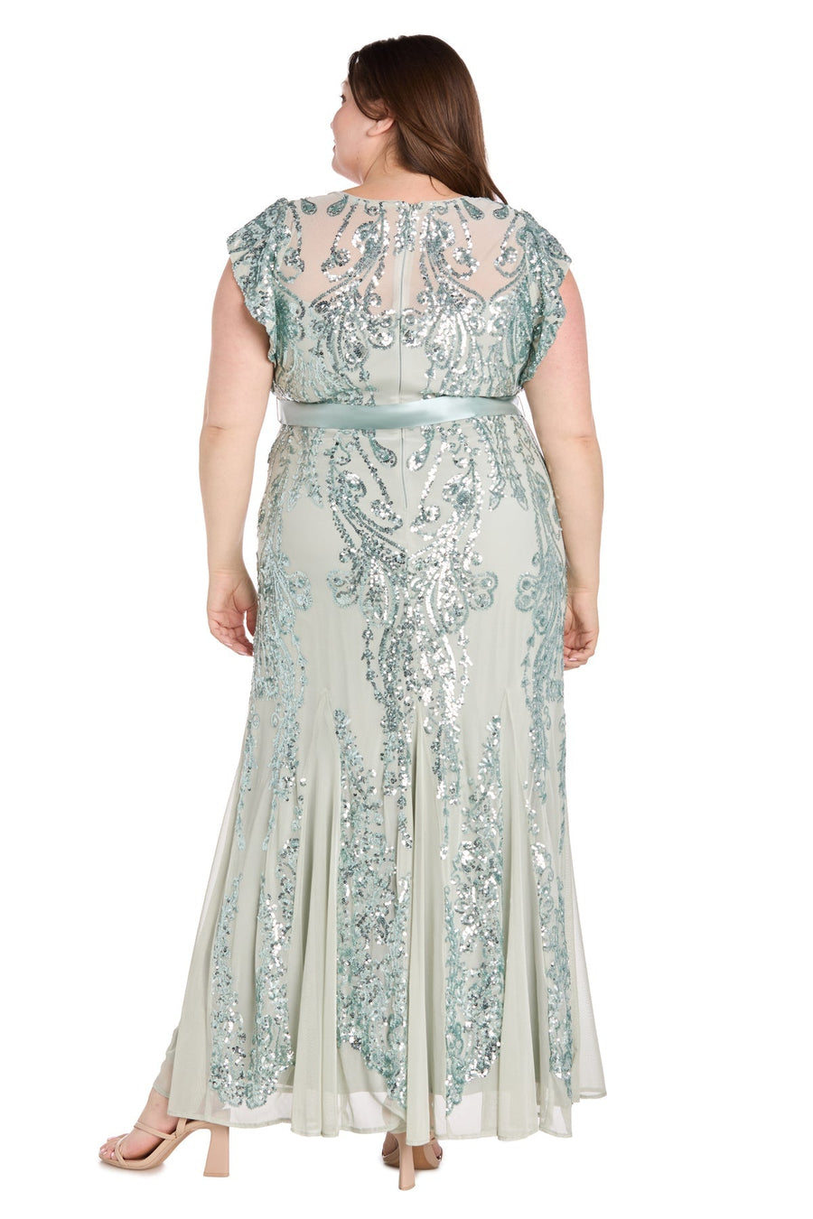 Plus Size Dresses Plus Size Long Mother of the Bride Formal Dress Sage