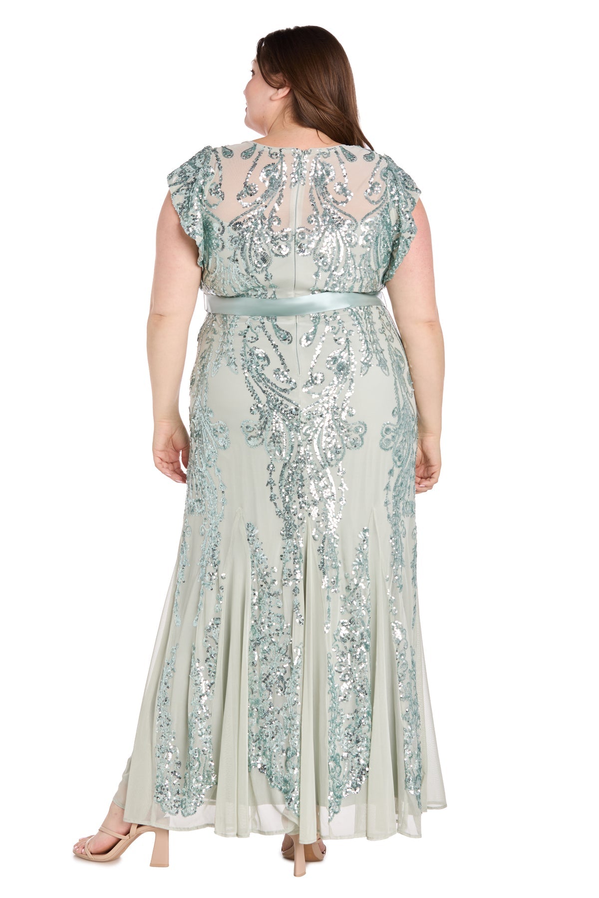 Plus Size Dresses Plus Size Long Mother of the Bride Formal Dress Sage