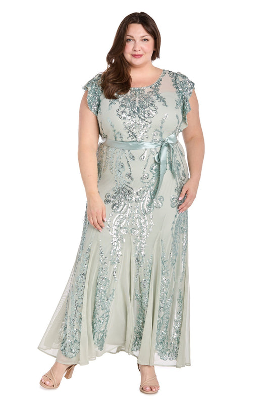 Plus Size Dresses Plus Size Long Mother of the Bride Formal Dress Sage