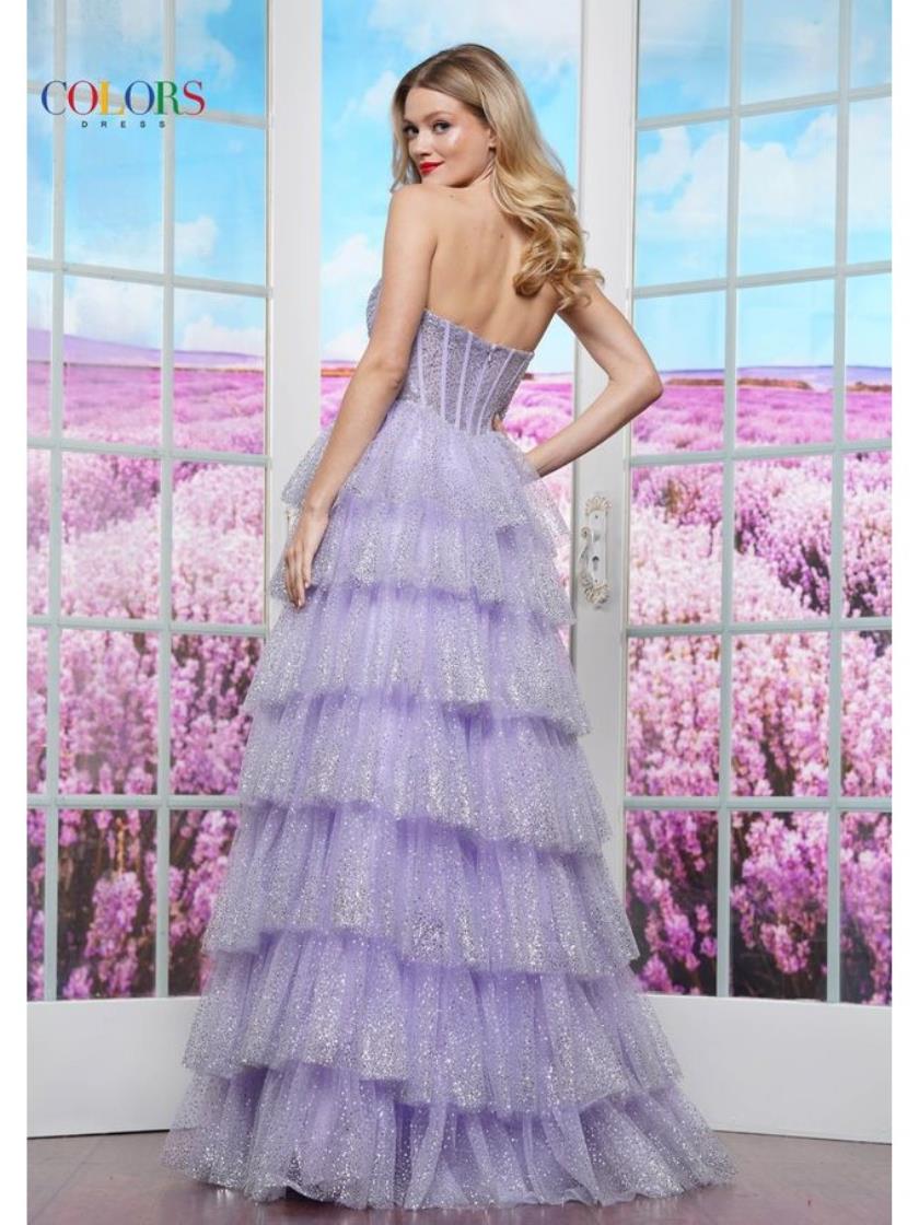 Prom Dresses Long Ball Gown Formal Ruffle Prom Dress Lilac