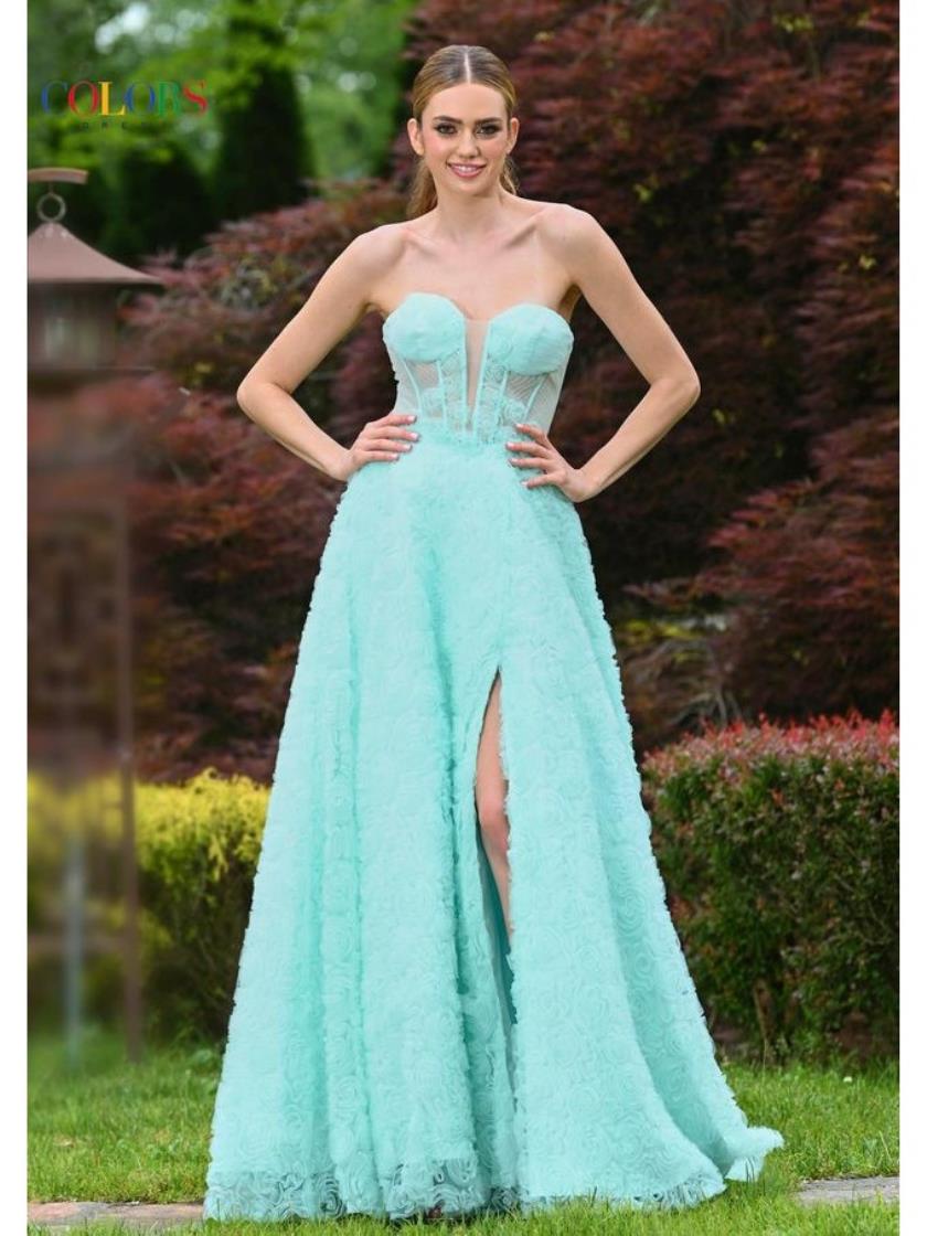 Prom Dresses Long Ball Gown Fitted Formal Prom Dress Mint