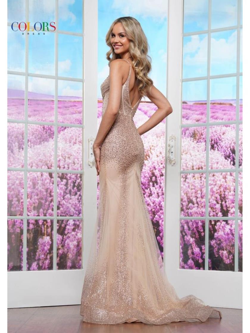 Prom Dresses Formal Evening Fitted Long Prom Dress Nude