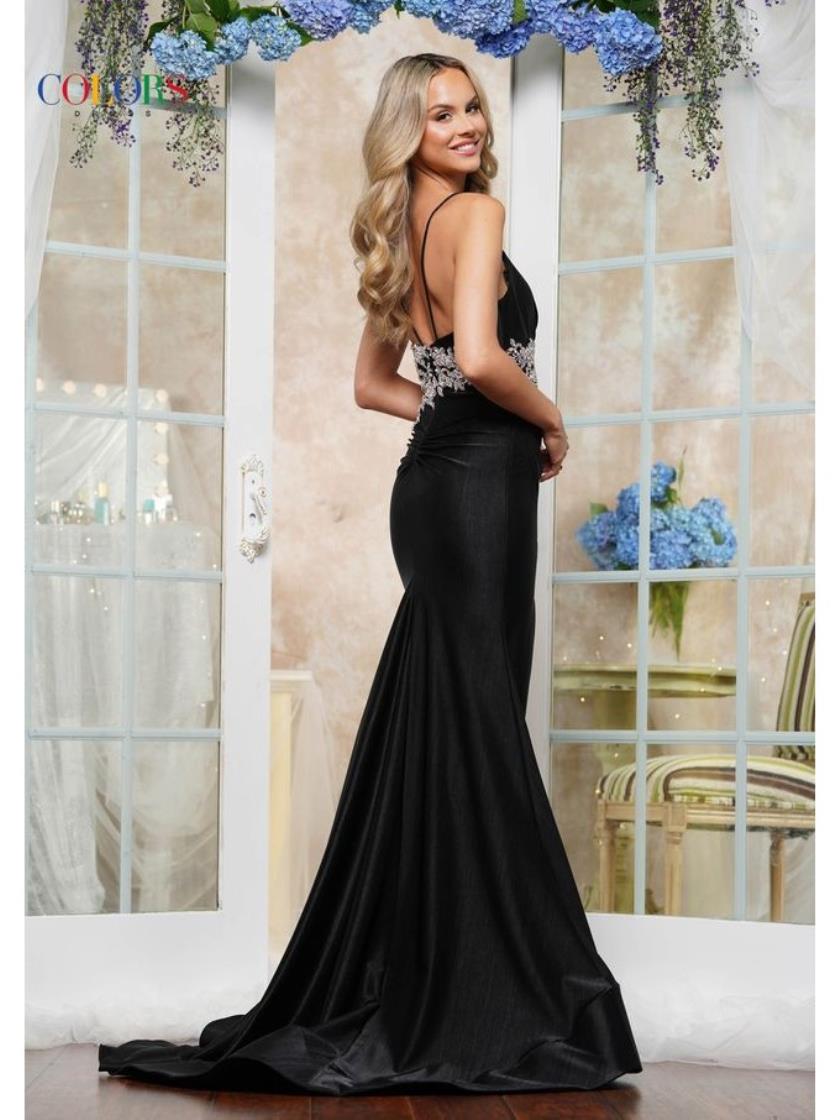 Prom Dresses Long Beaded Fitted Formal Evening Prom Dress Black
