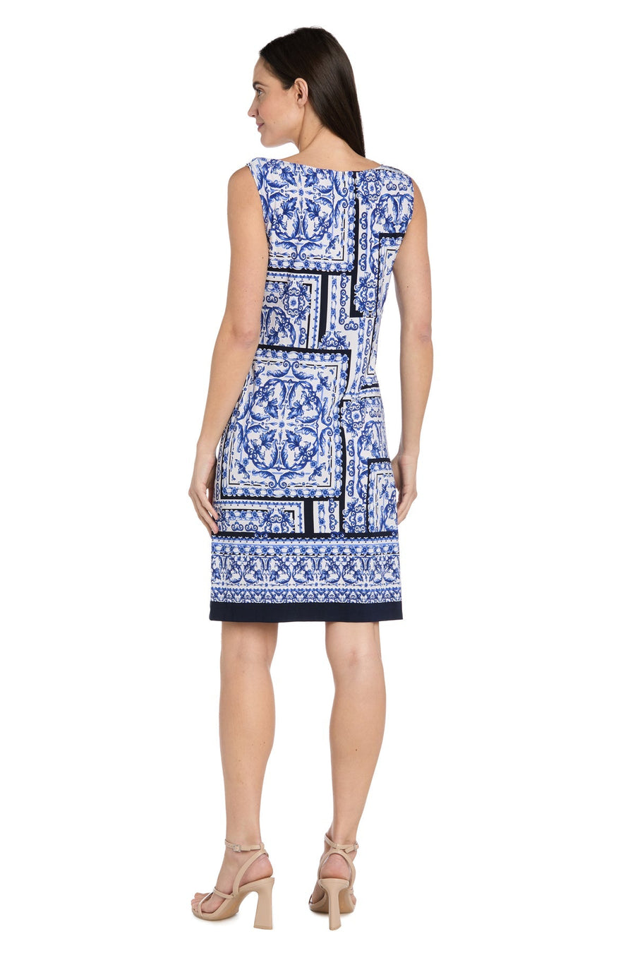 Cocktail Dresses Short Mother of the Bride Two Piece Printed Dress Royal