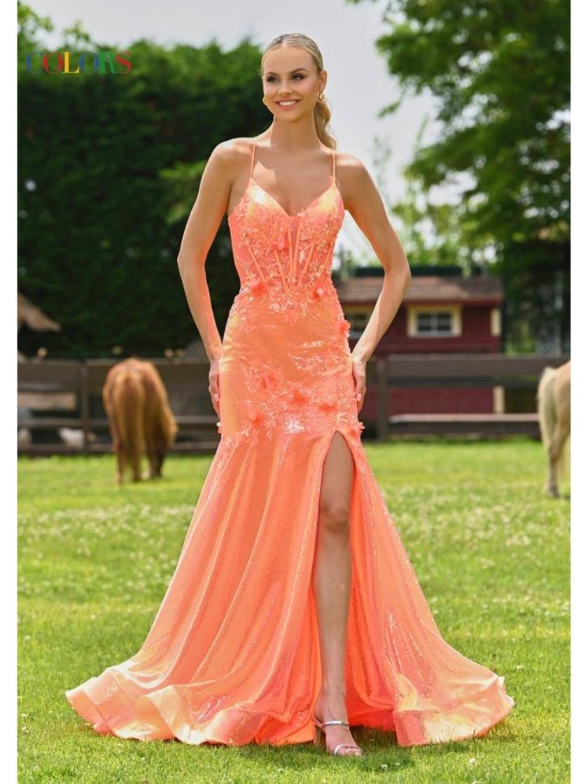 Prom Dresses Formal Sweetheart Mermaid Long Prom Dress Orange
