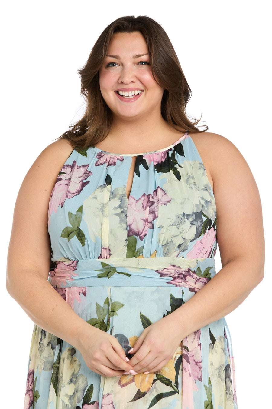 Plus Size Dresses Plus Size Printed High Low Formal Dress Aqua