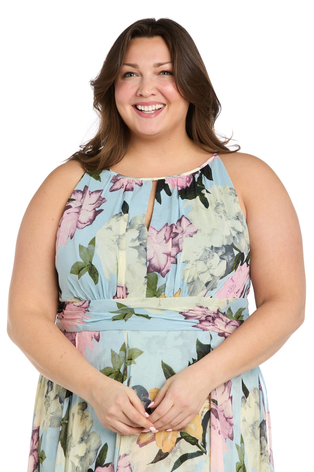 Plus Size Dresses Plus Size Printed High Low Formal Dress Aqua