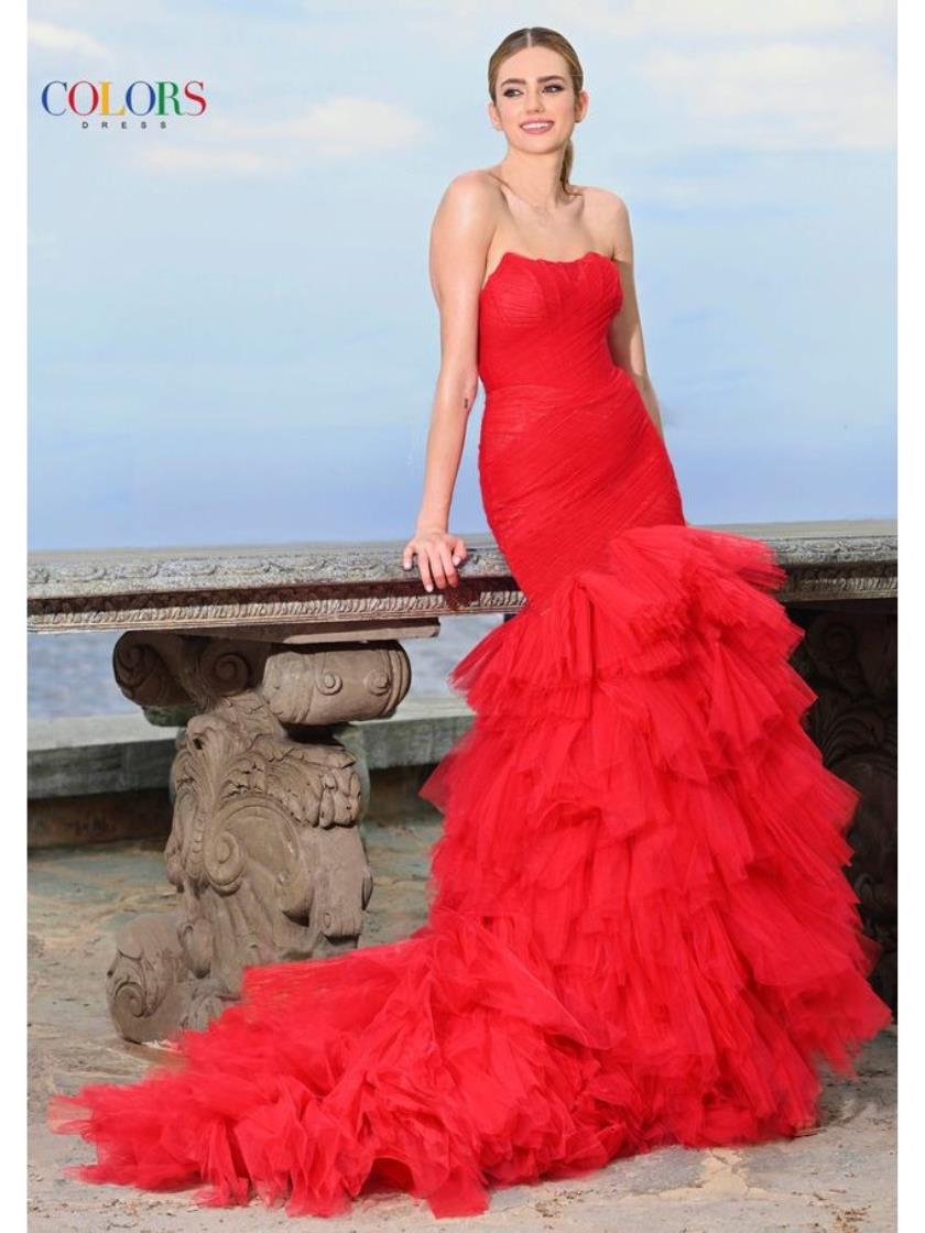 Prom Dresses Long Fitted Formal Long Dress Red