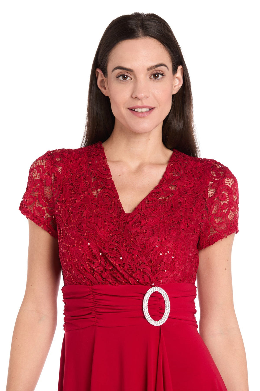 Cocktail Dresses Short Mother of the Bride Lace Cocktail Dress Red
