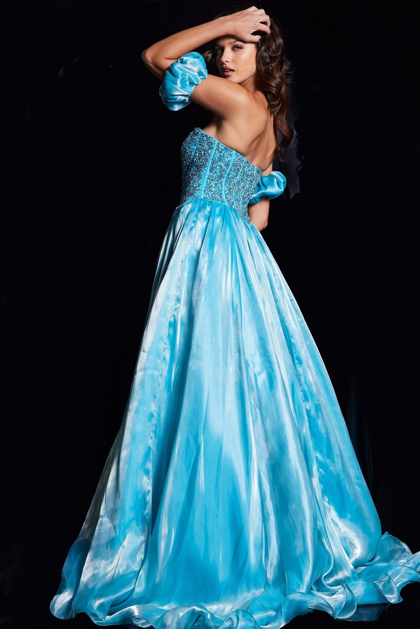 Prom Dresses A Line Long Formal Prom Dress Aqua