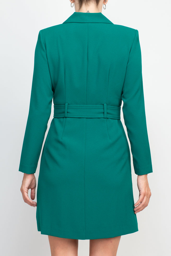 Cocktail Dresses Long Sleeve Short cocktail Blazer Dress Vivid Green