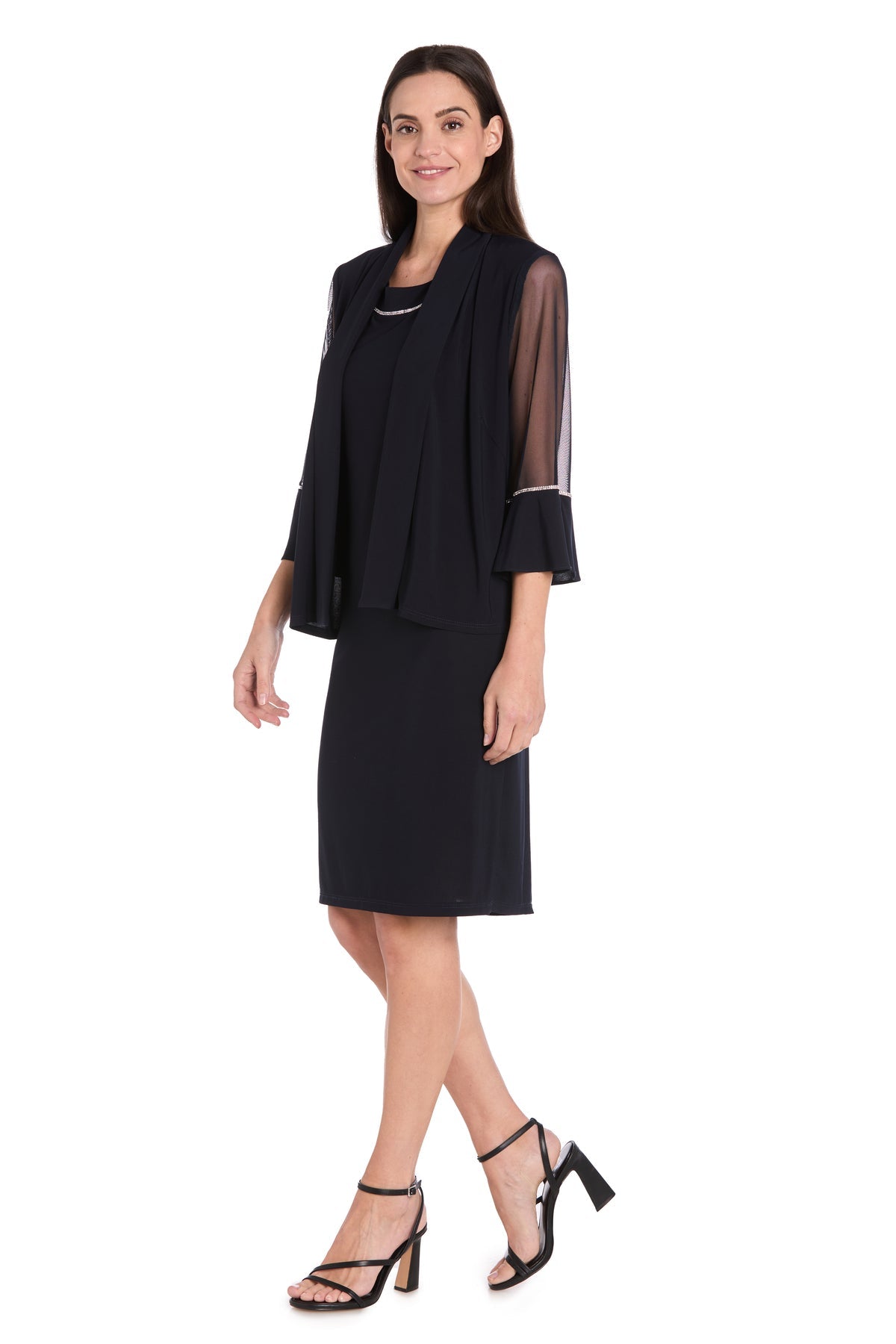 Mother of the Bride Dresses Mother of the Bride Short Petite Jacket Dress Navy