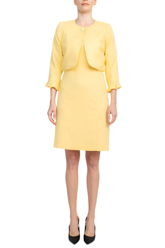 Cocktail Dresses Short Fittted Jacket Cocktail Dress Butter