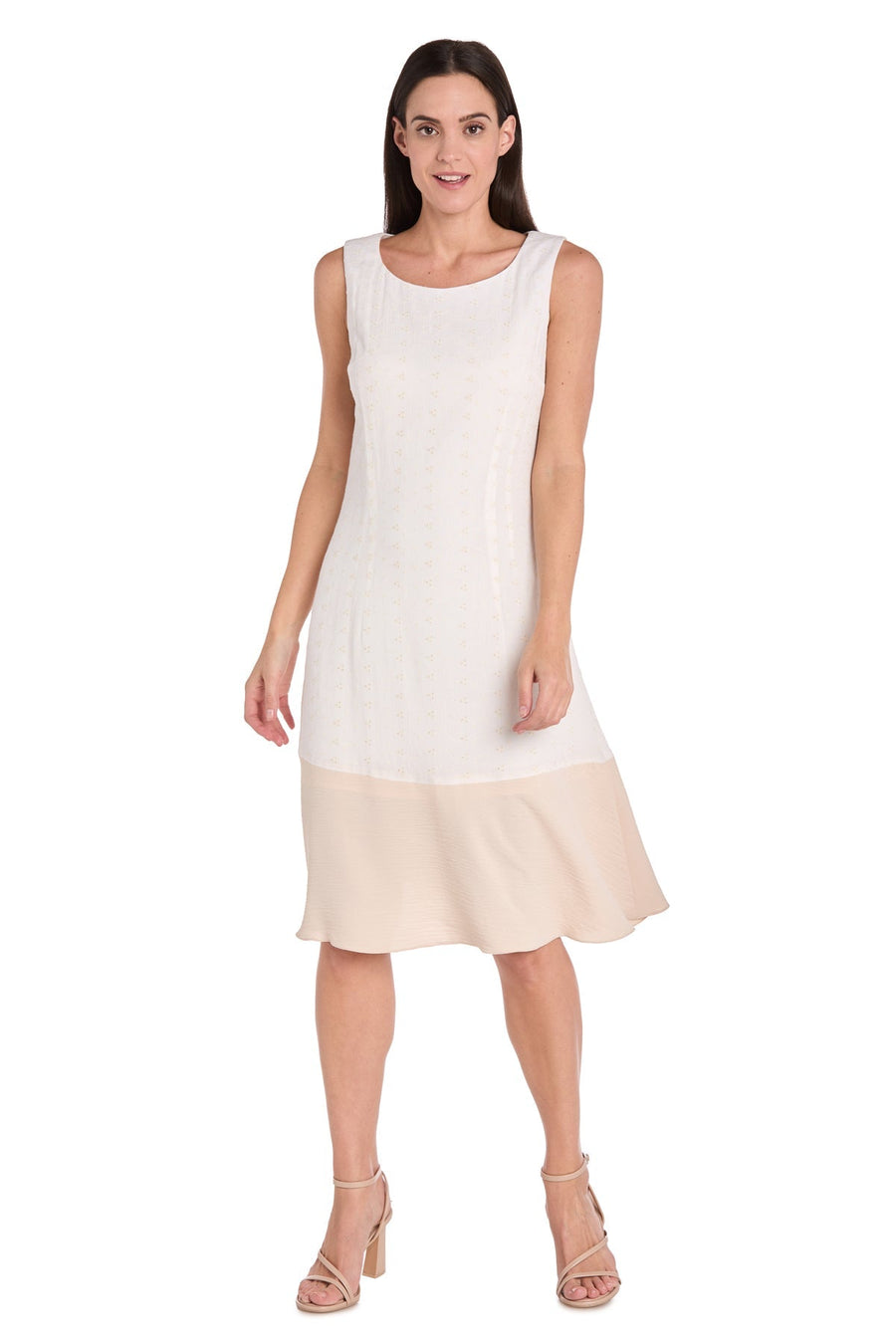 Cocktail Dresses Short Cocktail Midi Length Dress Ivory/Sand