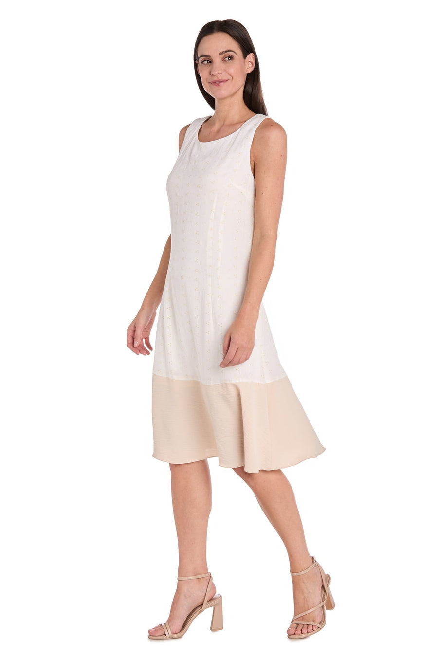 Cocktail Dresses Short Cocktail Midi Length Dress Ivory/Sand