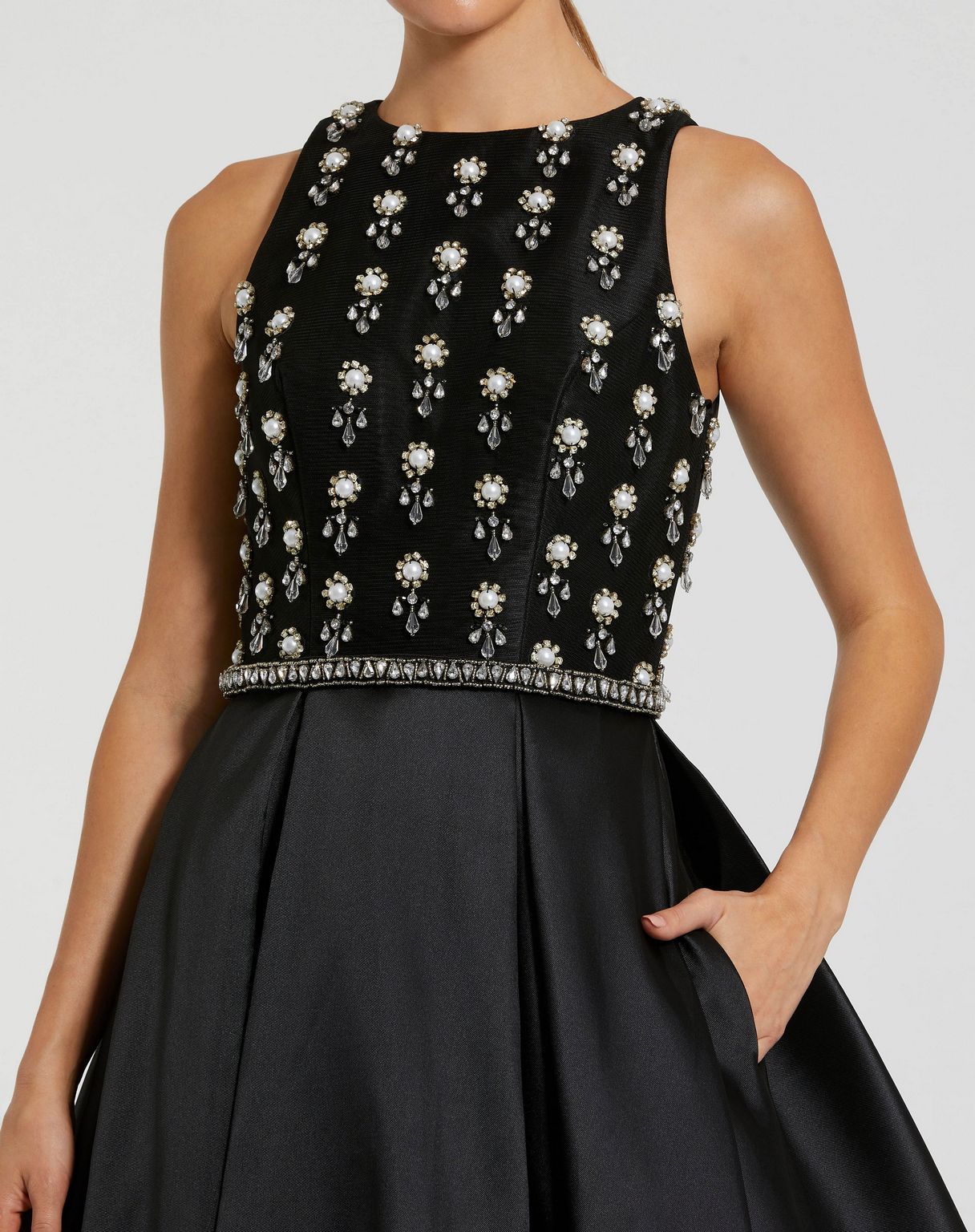 Formal Dresses Long Beaded A Line Formal Prom Dress Black