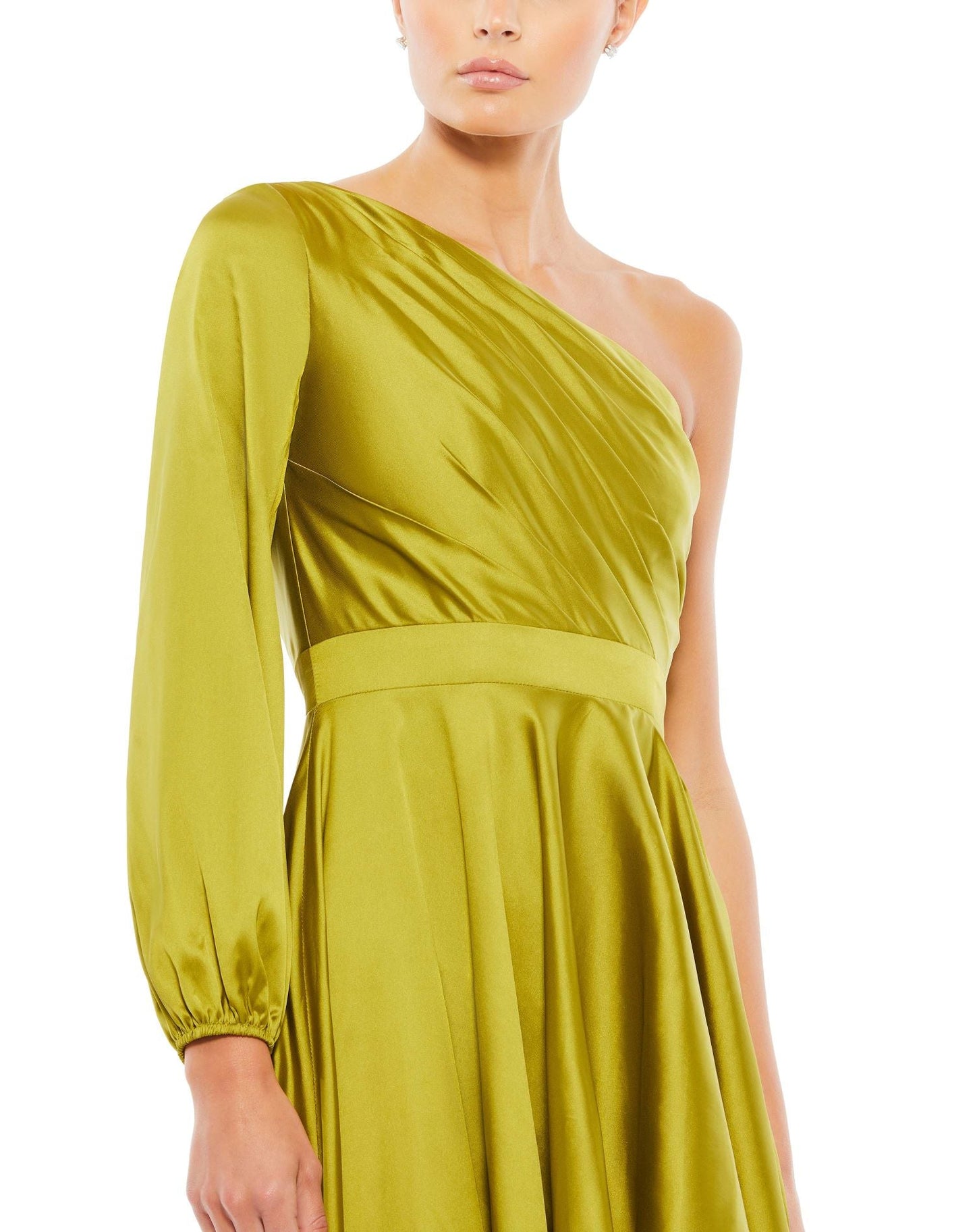 Formal Dresses High Low Flowy Formal Long Prom Gown Chartreuse