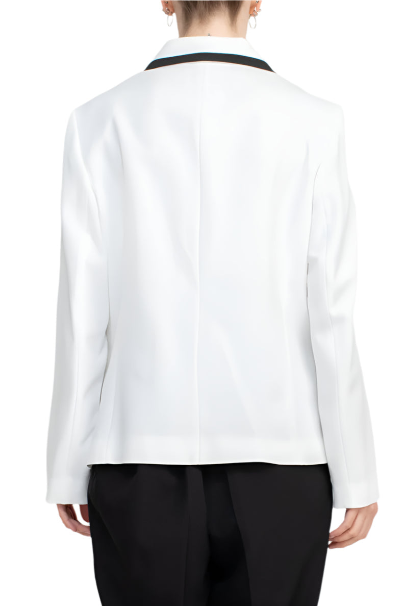 Pant Suit Long Formal Collar Pant Suit Natural White