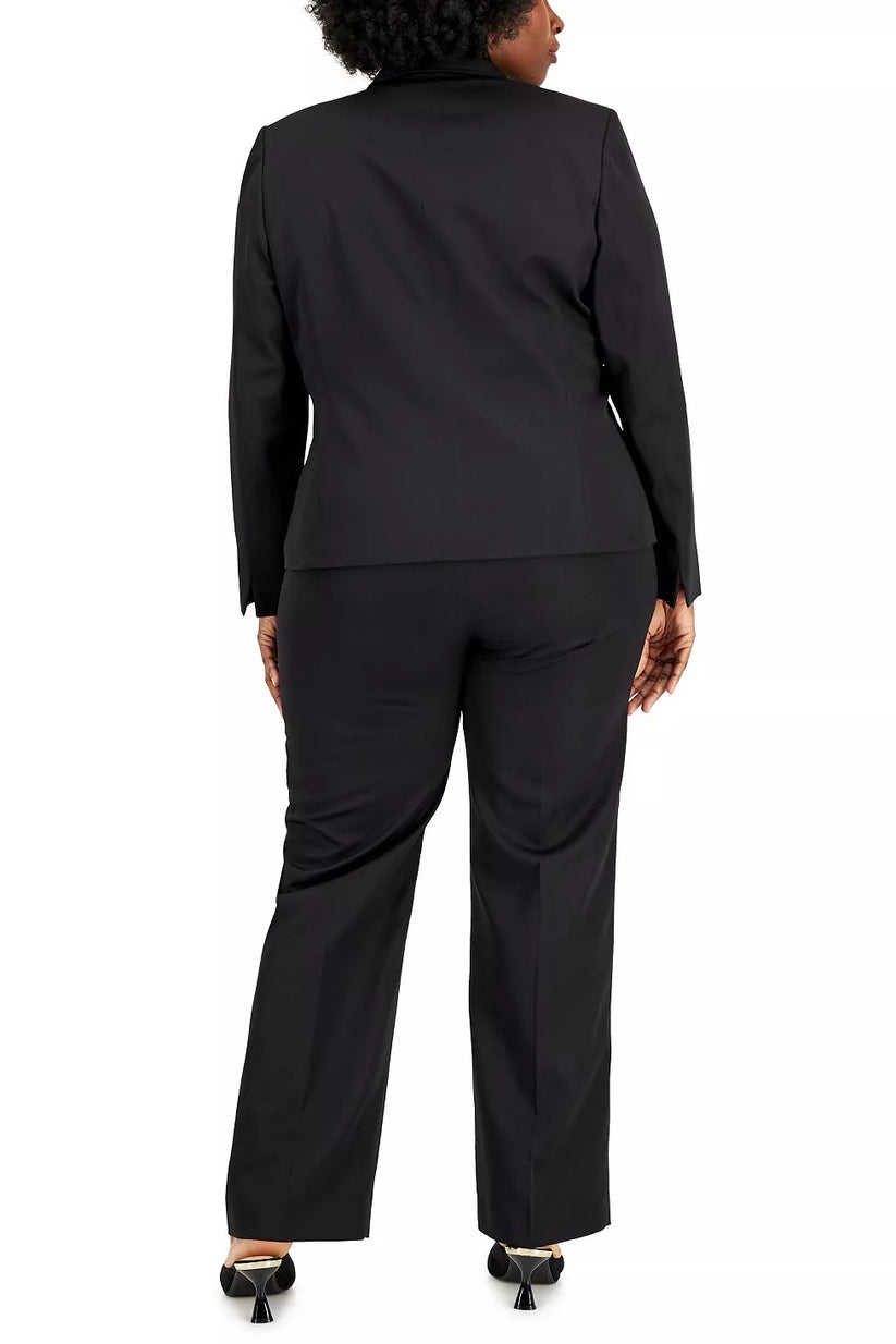 Plus Size Dresses Plus Size Long Sleeve Formal Pant Suit Black