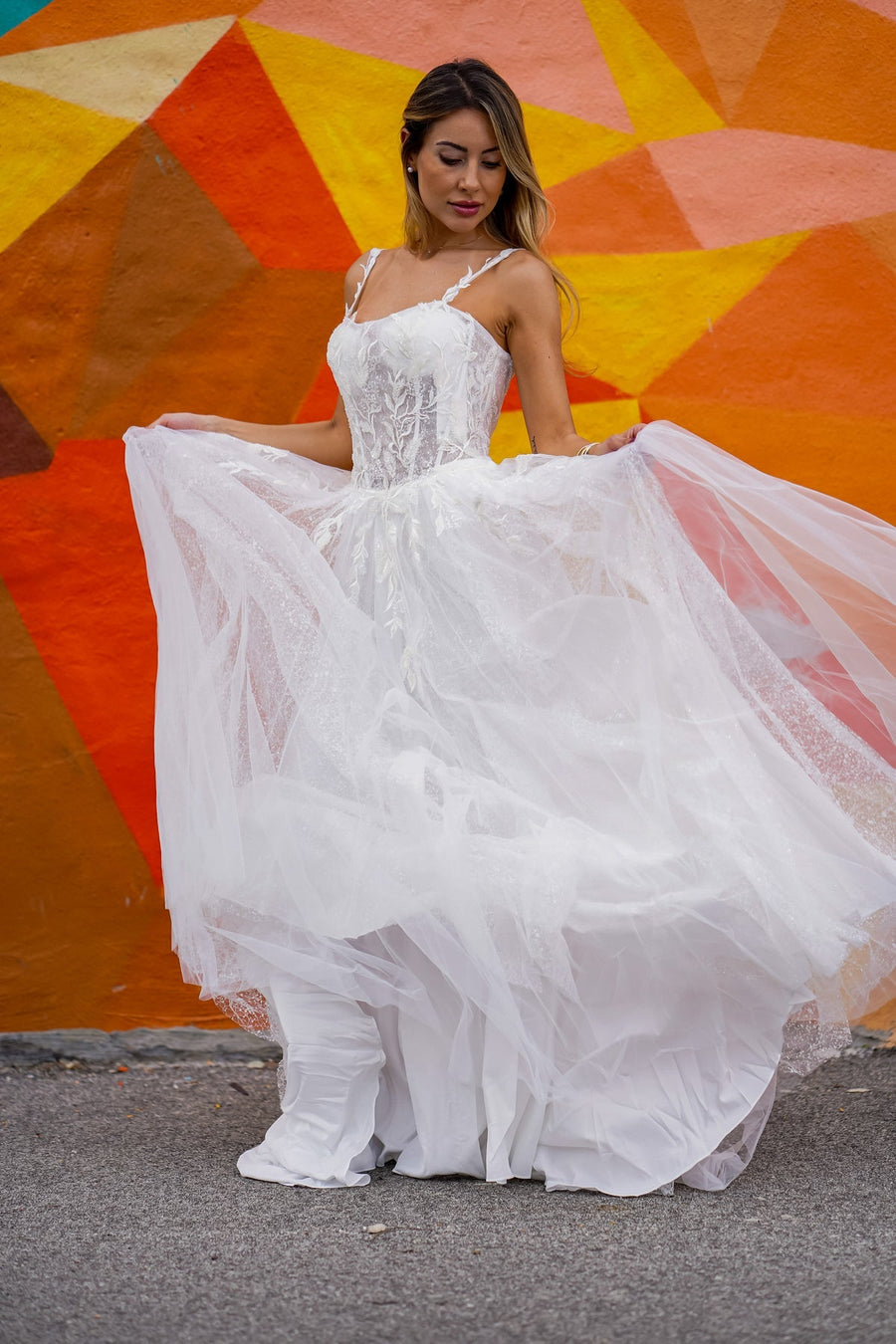 Wedding Dresses Long Bridal Gown Lace Wedding Dress Ivory