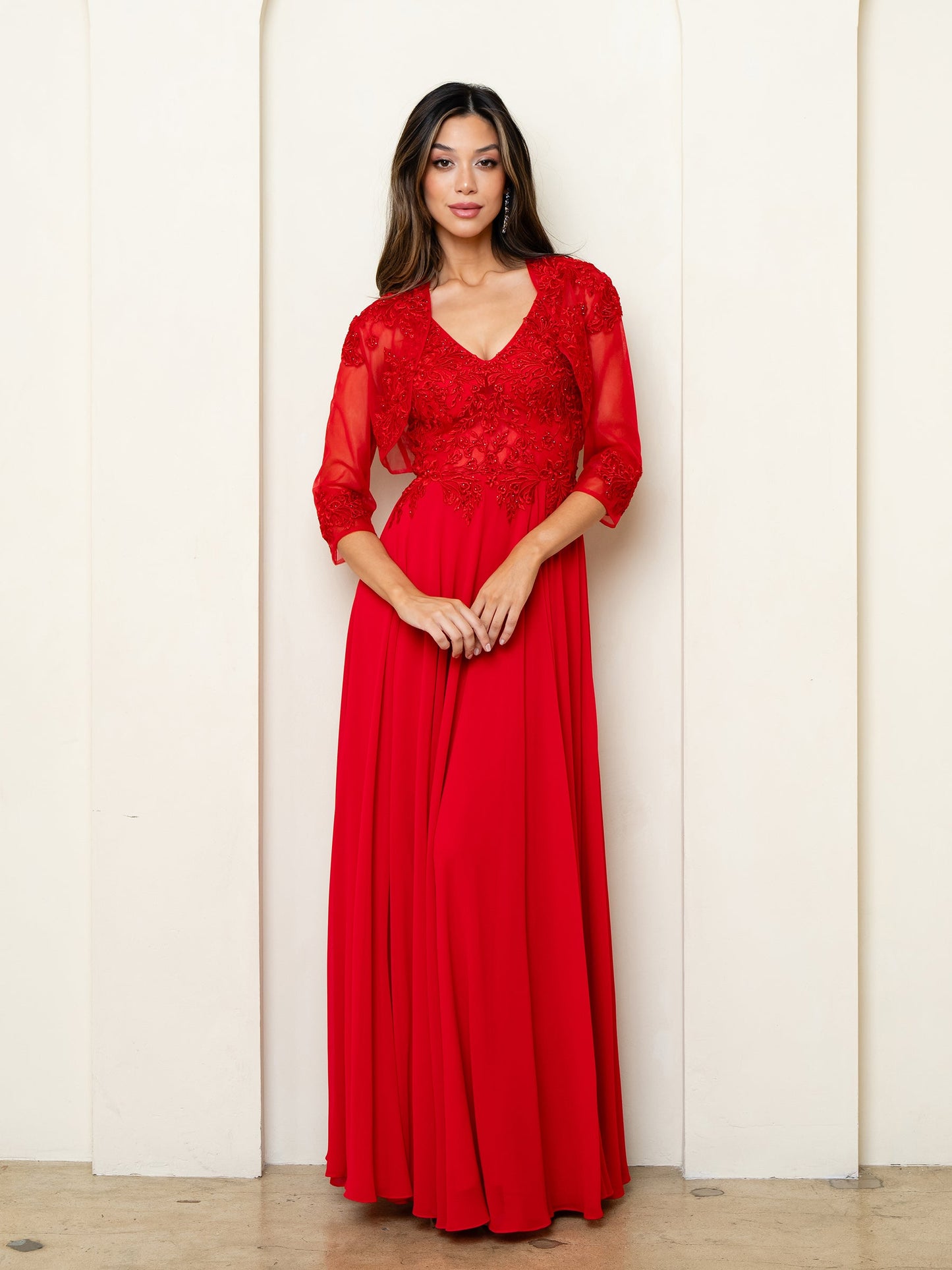 Mother of the Bride Dresses A Line Long Mother of the Bride Formal Dress Red