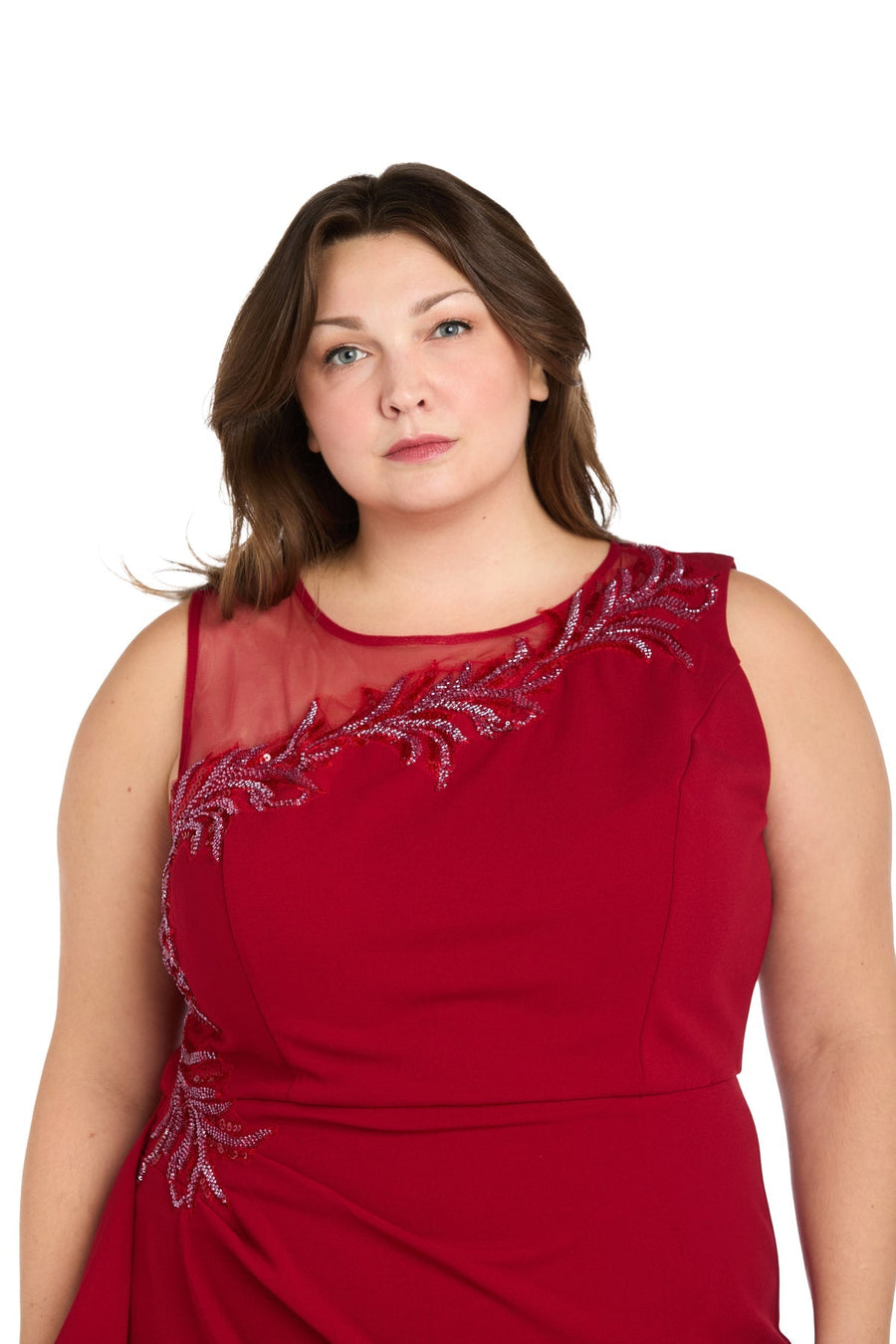 Plus Size Dresses Short Cocktail Plus Size Dress Red