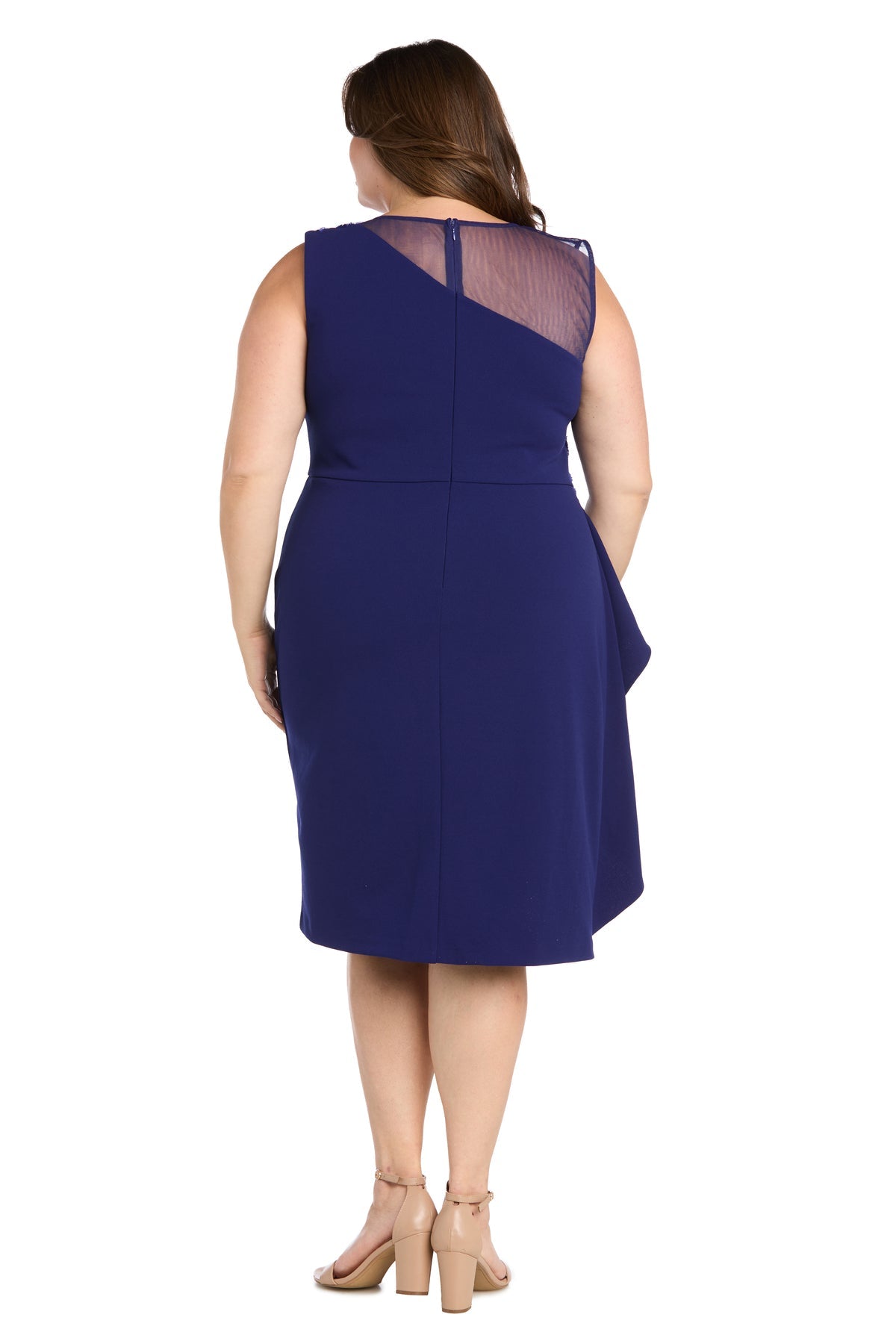 Plus Size Dresses Short Cocktail Plus Size Dress Royal