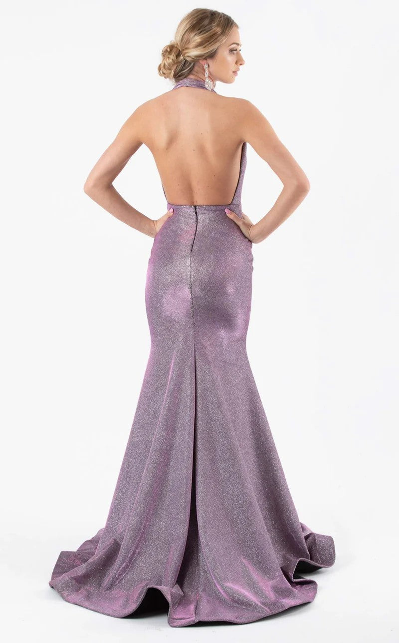 Prom Dresses Long Mermaid Formal Glitter Prom Dress Lavender