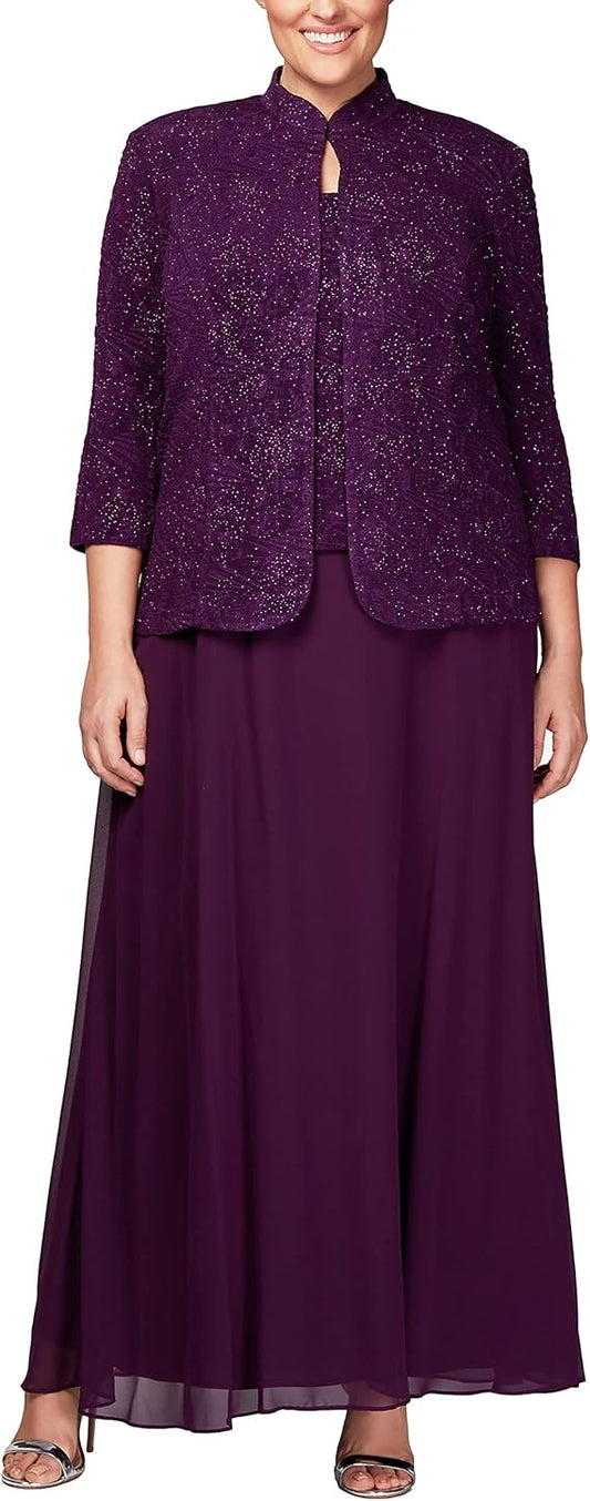 فستان رسمي طويل من Alex Evenings AE425053