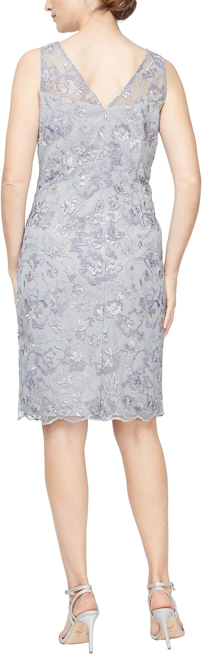 فستان رسمي قصير مطرز من Alex Evenings 81171515