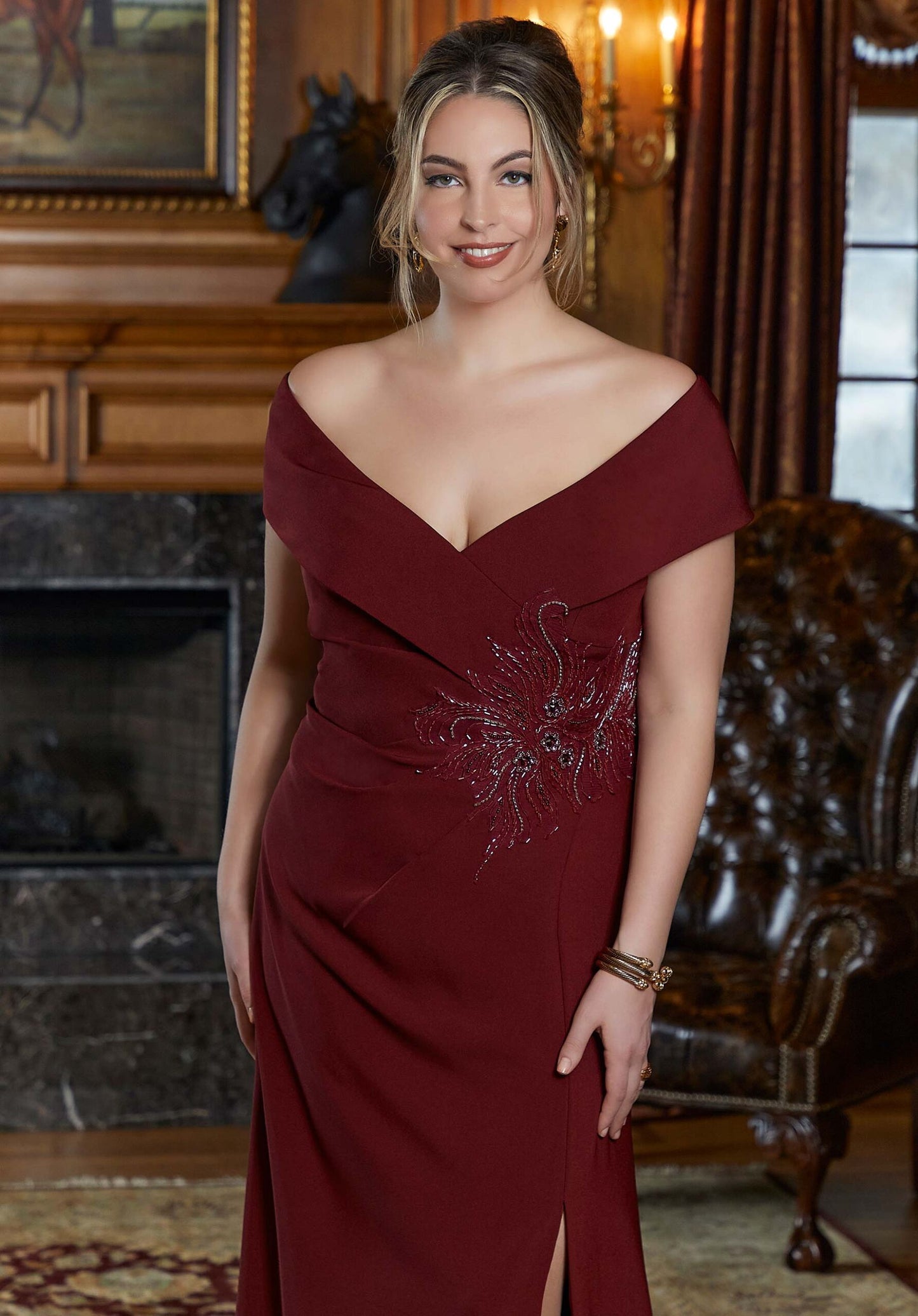 فستان رسمي طويل من MGNY Madeline Gardner، نيويورك 72406