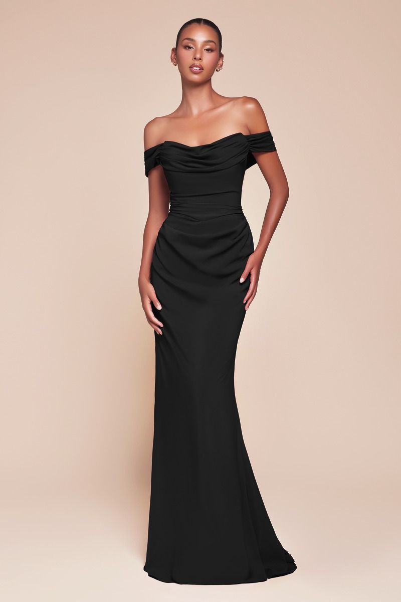 Prom Dresses Fitted Long Formal Prom Dress Black