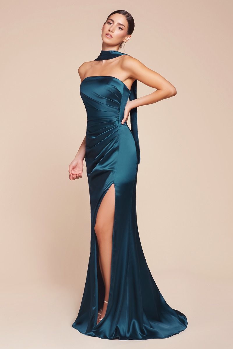Prom Dresses Long Formal Fitted Prom Evening Dress French Navy