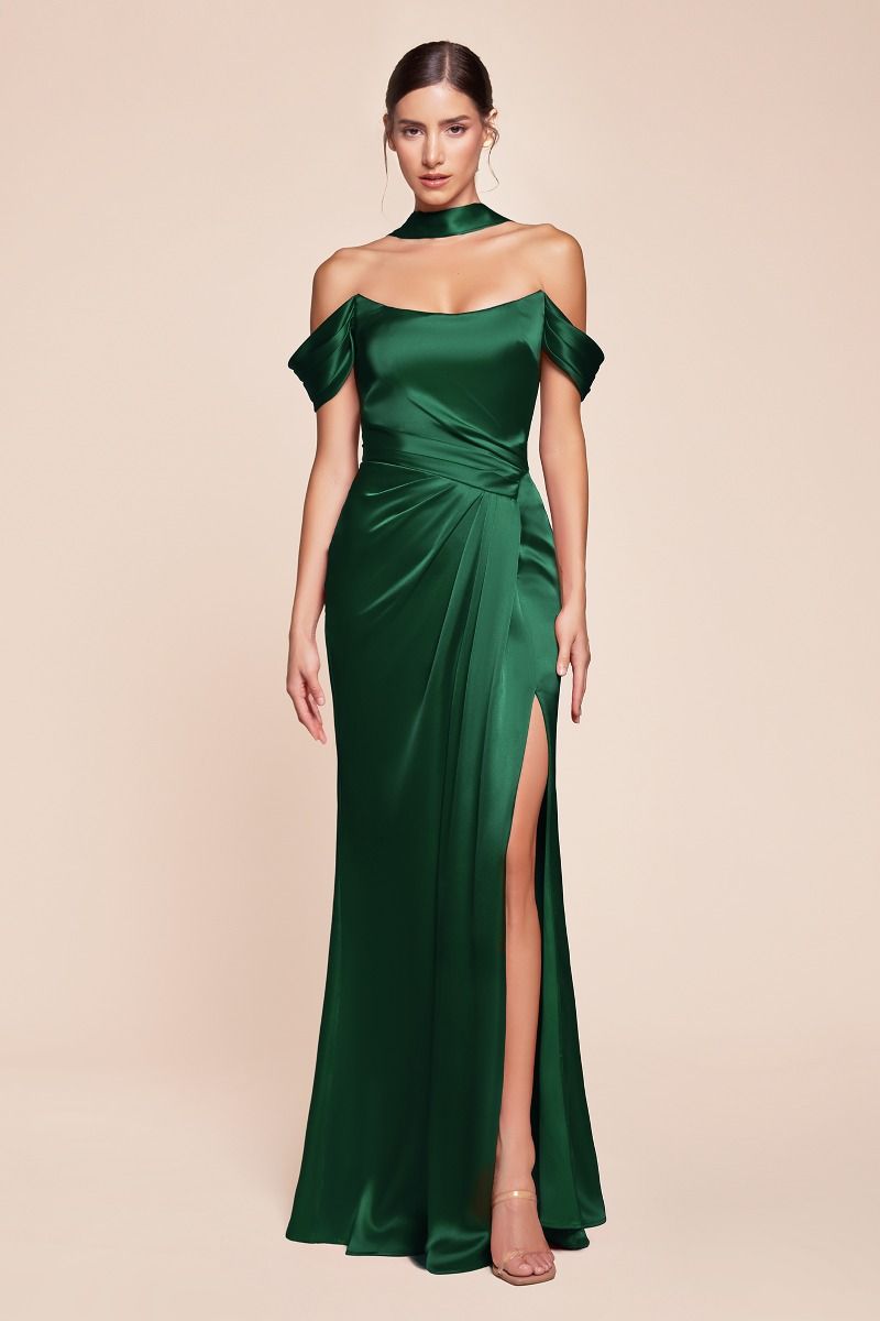 Prom Dresses Long Formal Evening Prom Slit Dress Emerald
