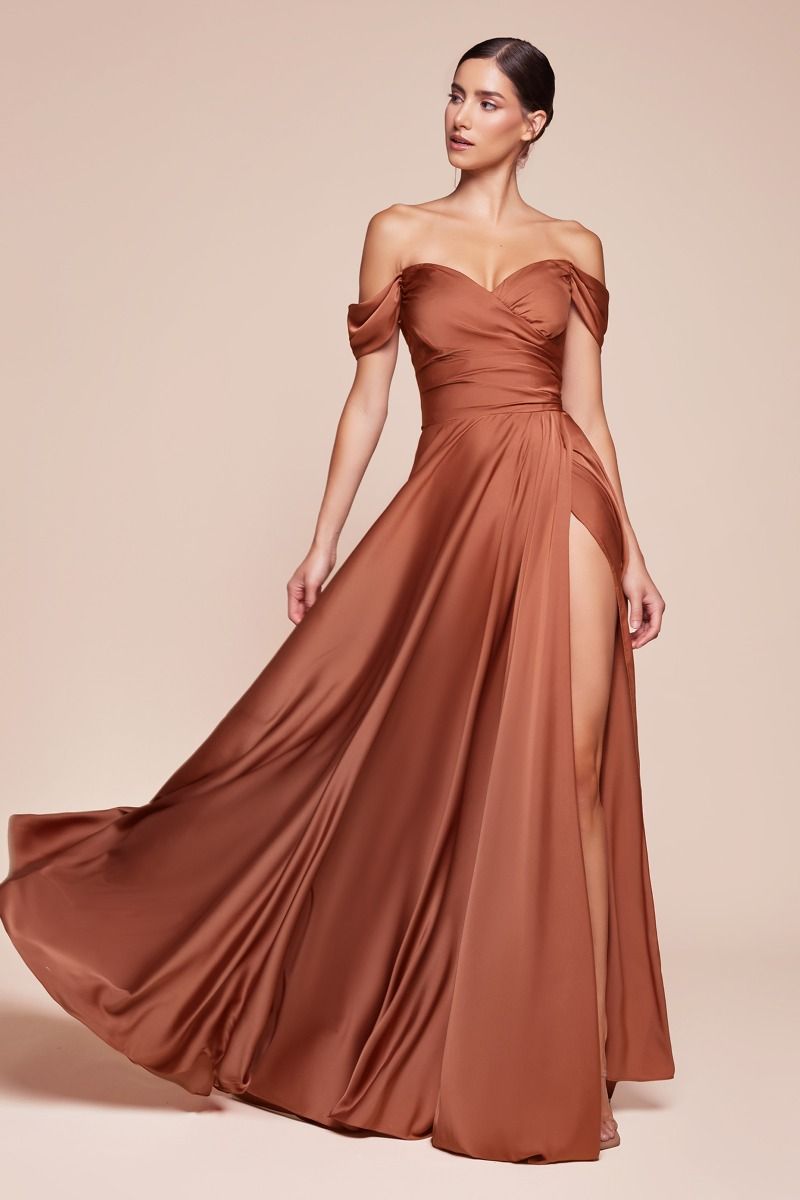 Prom Dresses Long Formal A Line Slit Prom Dress Sienna