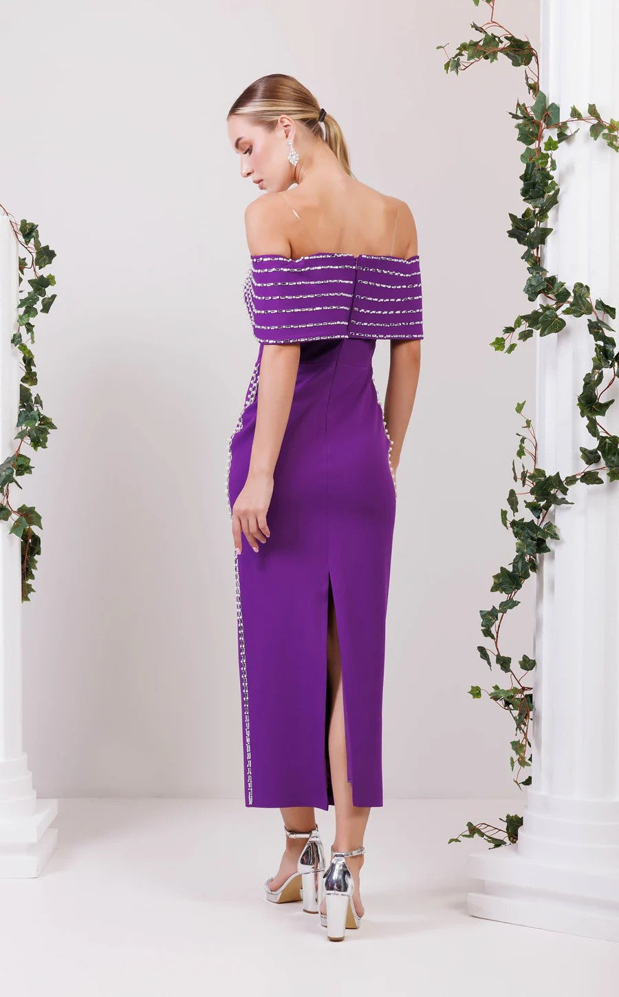 Prom Dresses Formal Long Beaded Prom Dress Purple