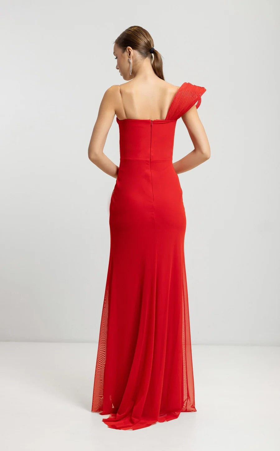 Prom Dresses  Long Formal Slit Prom Dress Red