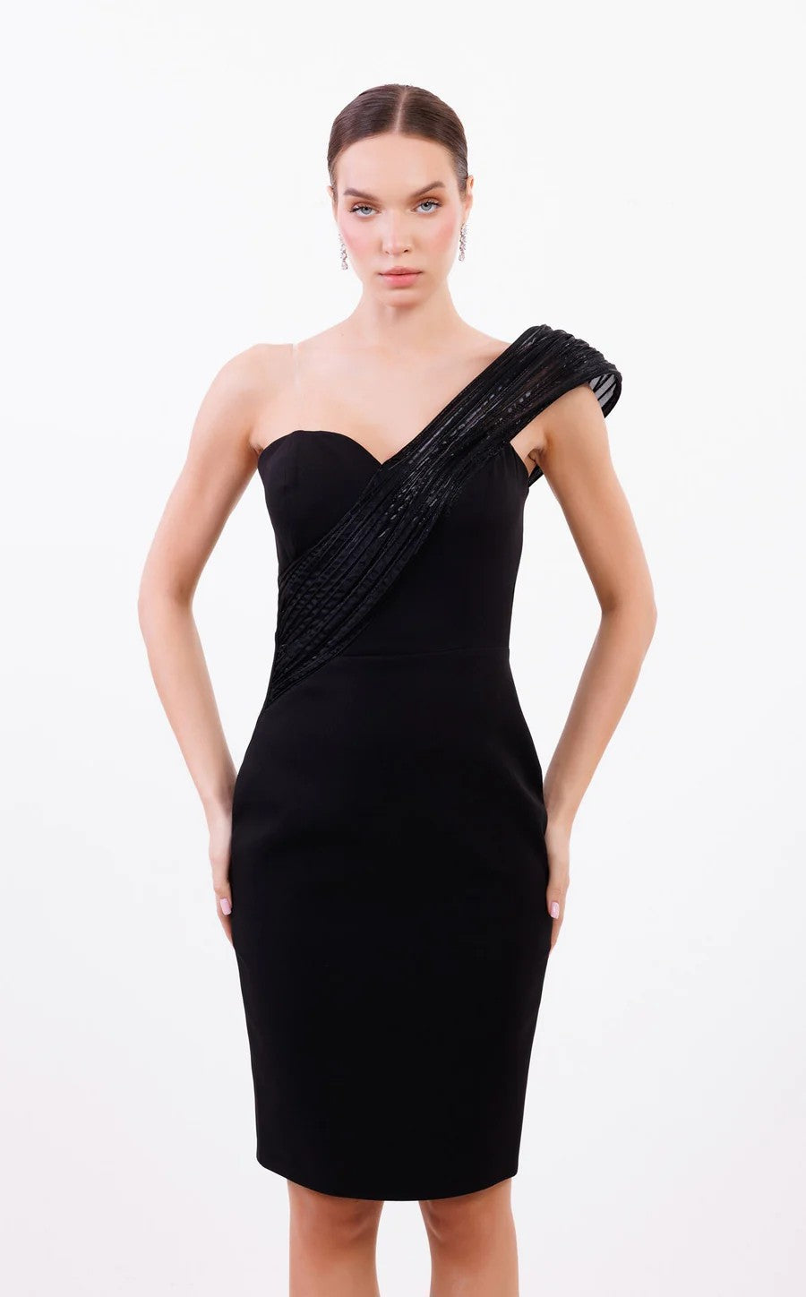 Cocktail Dresses Homecoming Short Fitted Cocktail Dress Black