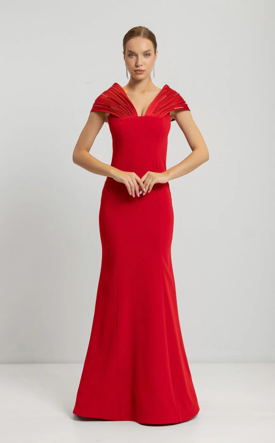 Formal Dresses Long Mermaid Fit Formal Evening Dress Red