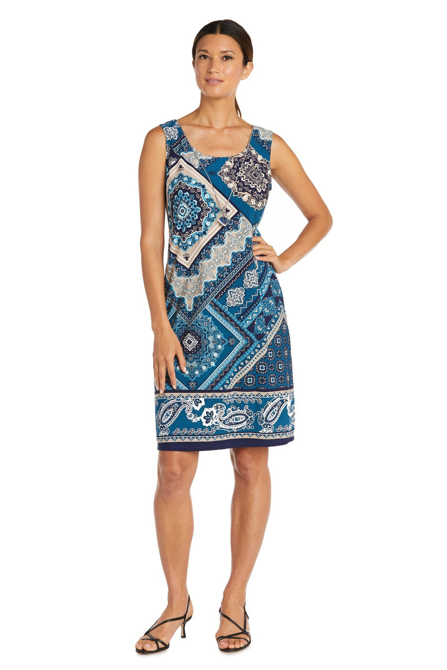 Cocktail Dresses Short Petite Two Piece Print Jacket Dress Teal