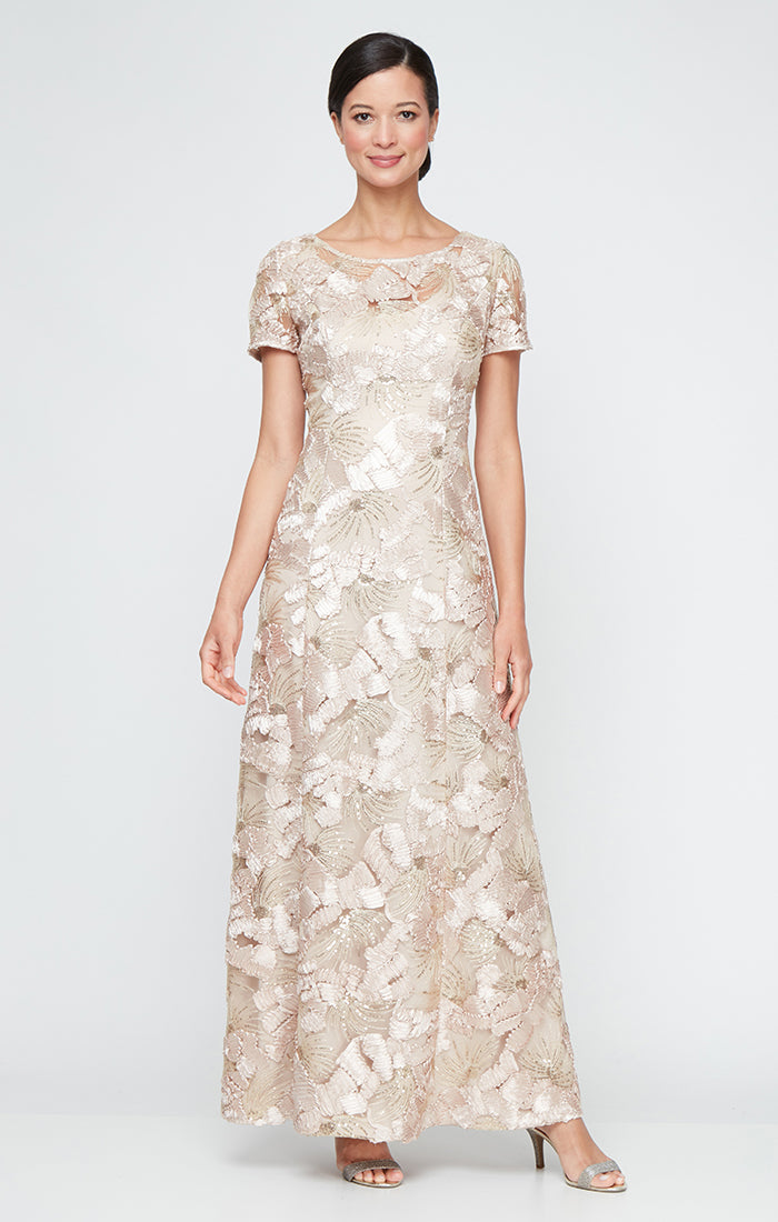 Formal Dresses A Line Long Formal Evening Dress Champagne