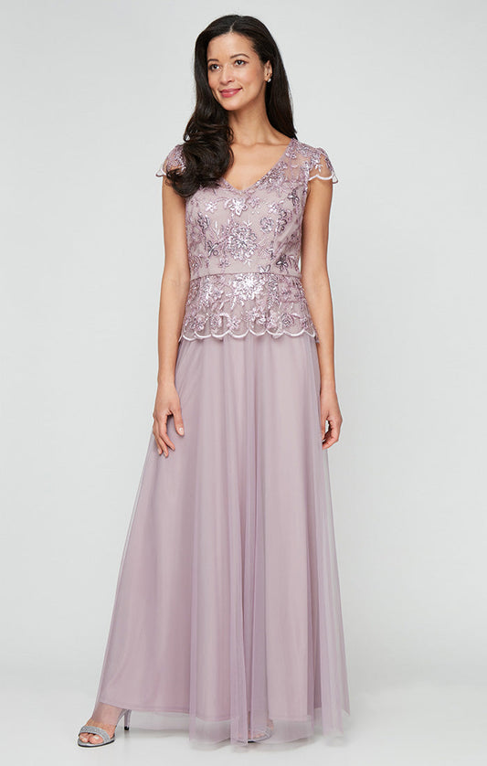 Formal Dresses Long Peplum Formal Evening Dress Wisteria