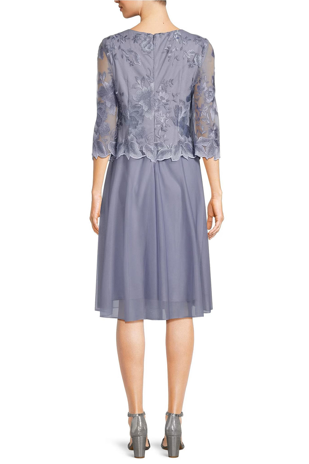Cocktail Dresses Short A Line Floral Cocktail Midi Dress Lavender