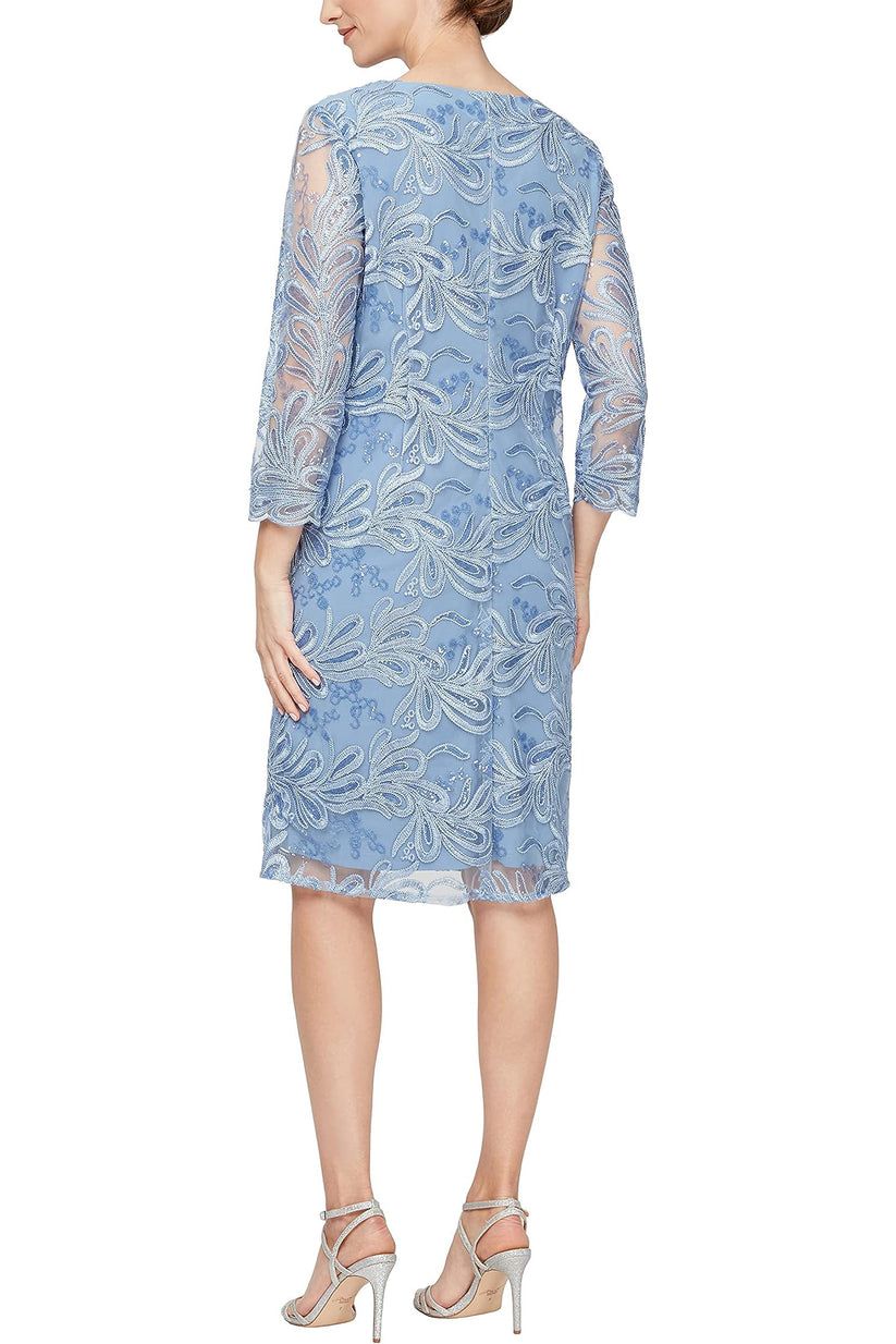 Mother of the Bride Dressess Short Mother of the Bride Jacket Dress Periwinkle
