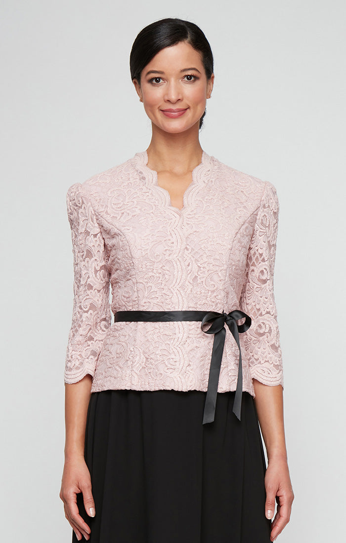 Top Formal Blouse Mother of the Bride Top Blush