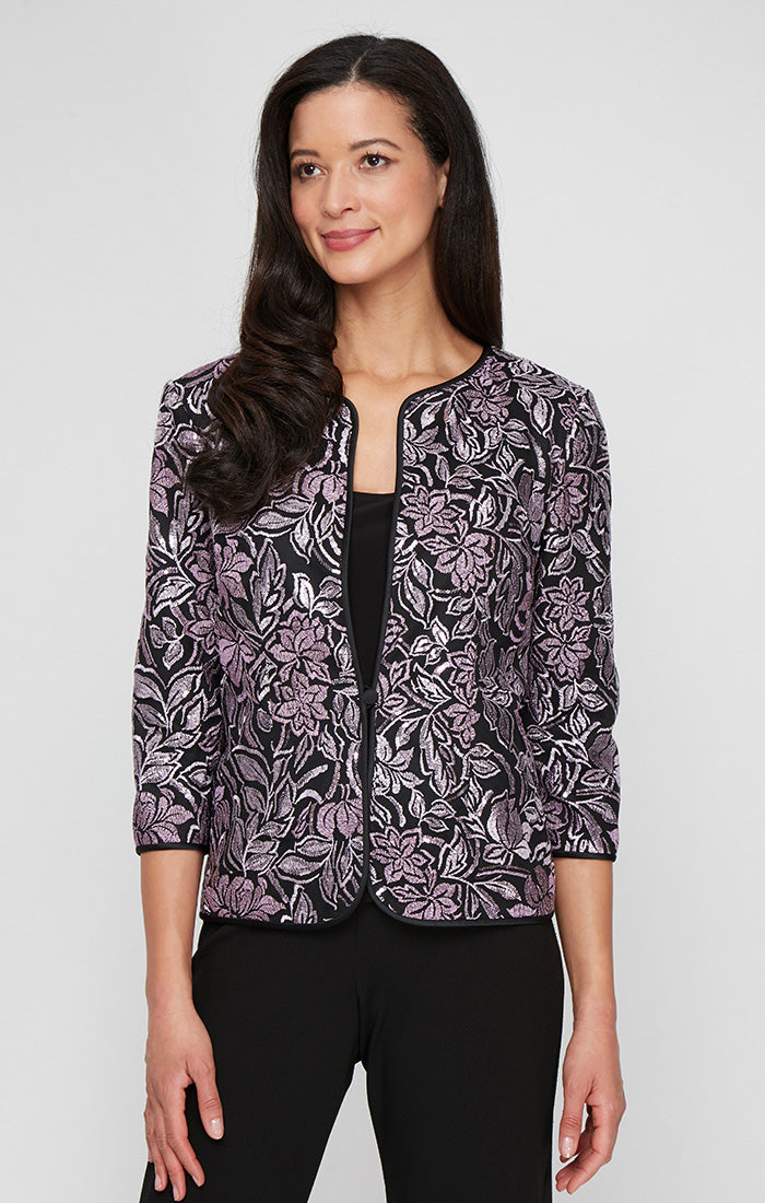 Top Formal Top Twinset Jacket Black Purple